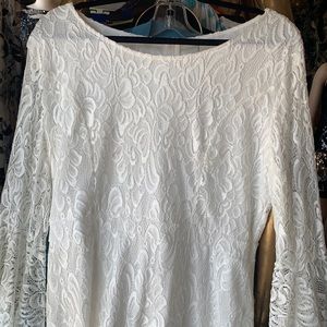 White lace dress. Size XL.